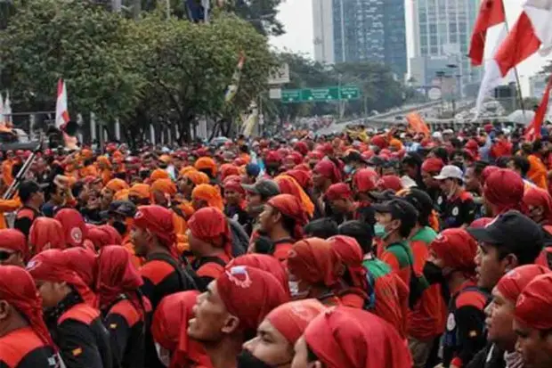 Waspada! Rute Ini Akan Ramai Akibat Demo Buruh Hari Ini
