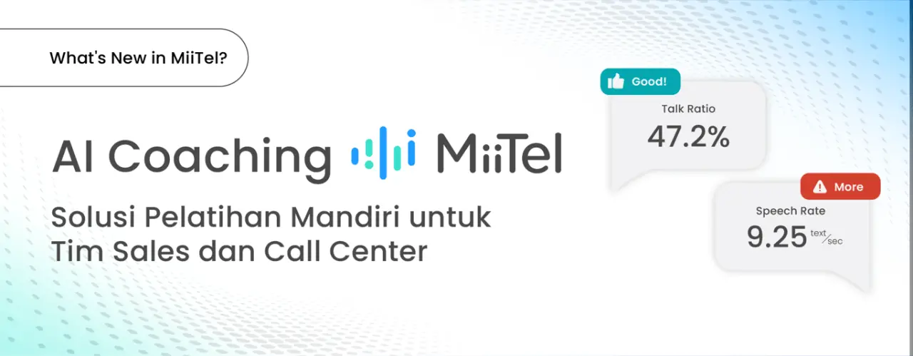 MiiTel Phone Perkenalkan AI Coaching: Solusi Pelatihan Otomatis untuk Tim Sales dan Call Center
