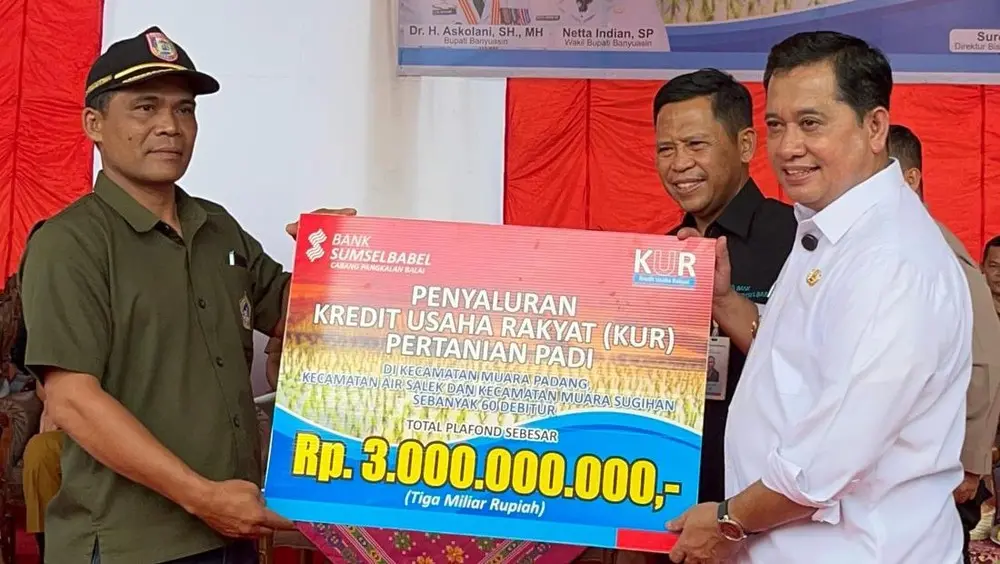 Bank Sumsel Babel Dukung Petani Banyuasin lewat KUR