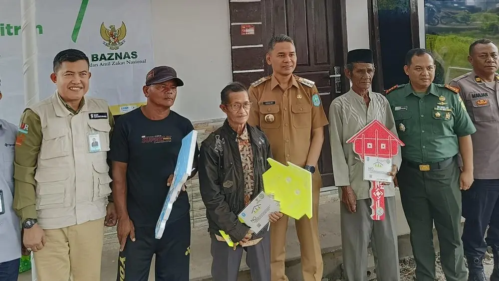 Bank Sumsel Babel Perbaiki Rumah Warga Bangka