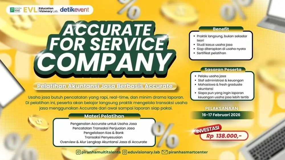 Kelola Keuangan Bisnis Jasa Lebih Mudah dengan Pelatihan Accurate