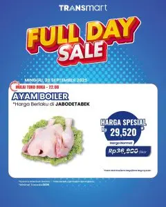 Transmart Full Day Sale: Ayam Broiler Diobral dengan Harga Miring!
