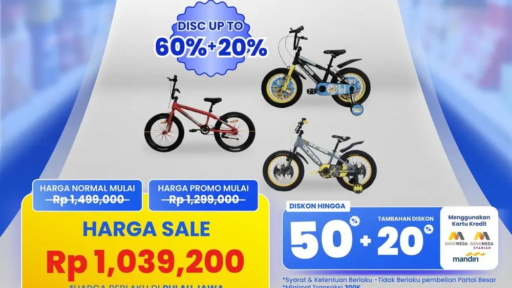 Transmart Full Day Sale: Sepeda Sejutaan Siap Diburu Konsumen!