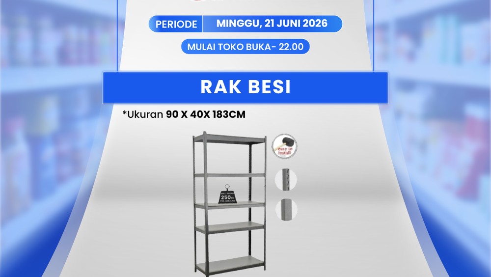 Transmart Bikin Geger Rak Besi Cuma Ratusan Ribu