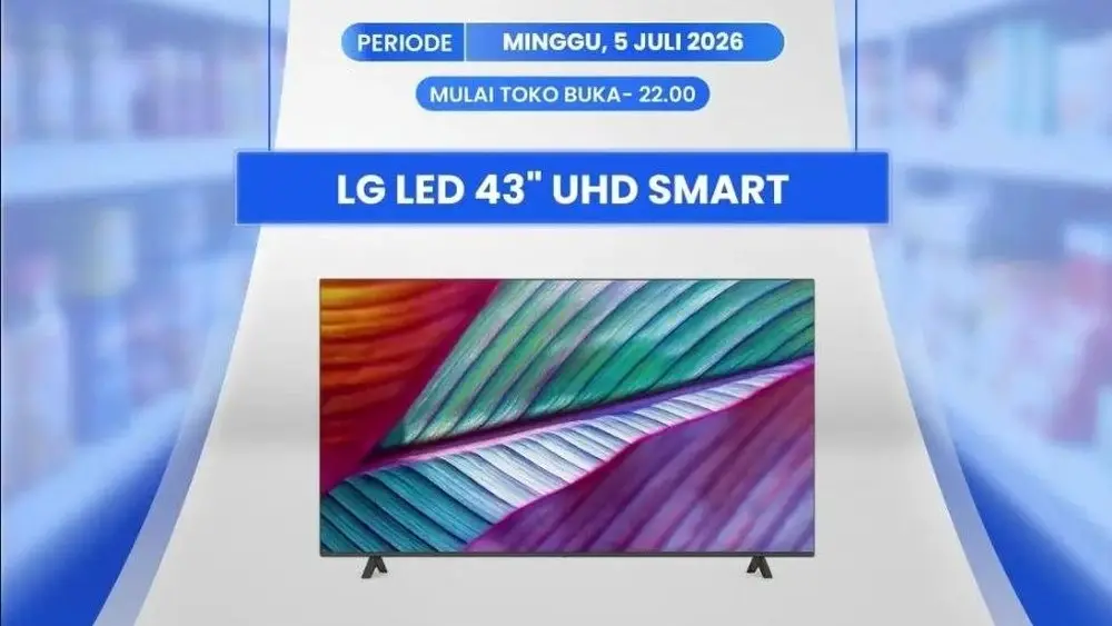 TV Smart 43 Inch Diskon Rp1 Juta Lebih