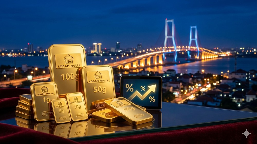 Harga Emas Antam Stagnan Setelah Terjun Bebas