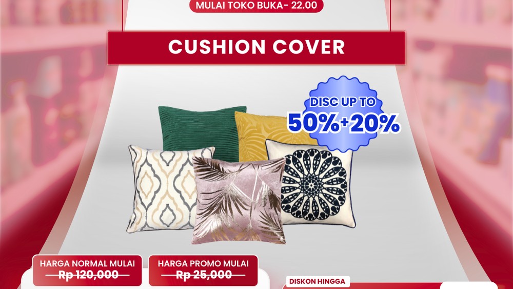 Harga Sarung Bantal Sofa Transmart Bikin Melongo
