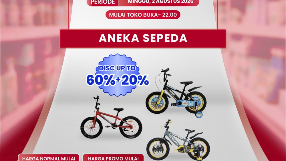 DISKON GILA SEPEDA TRANSMART HANYA HARI INI