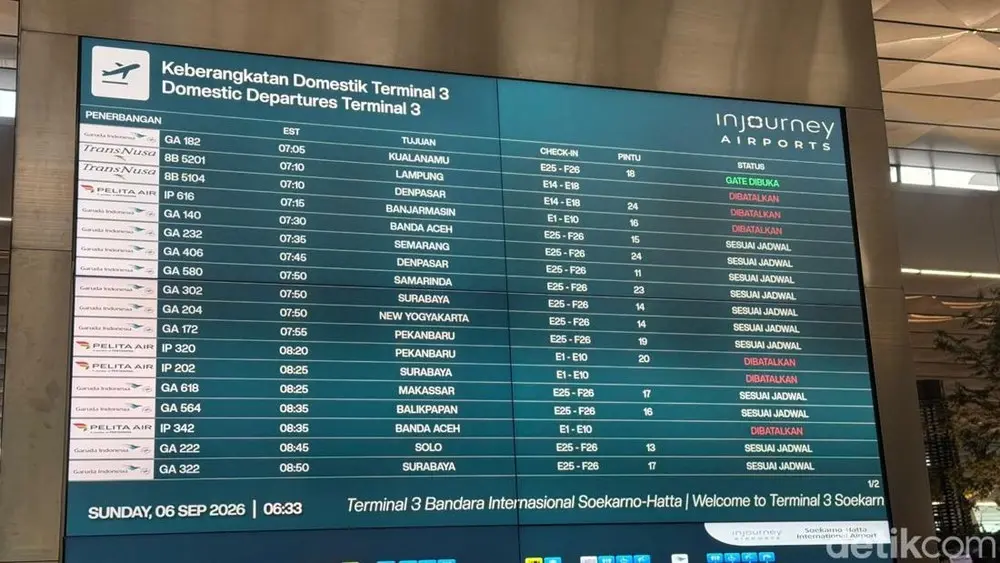 3 Bandara Tutup Ratusan Penerbangan Kacau Balau