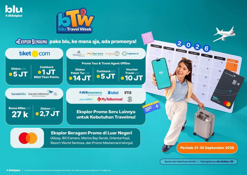 Buruan Serbu Diskon Liburan blu Travel Week