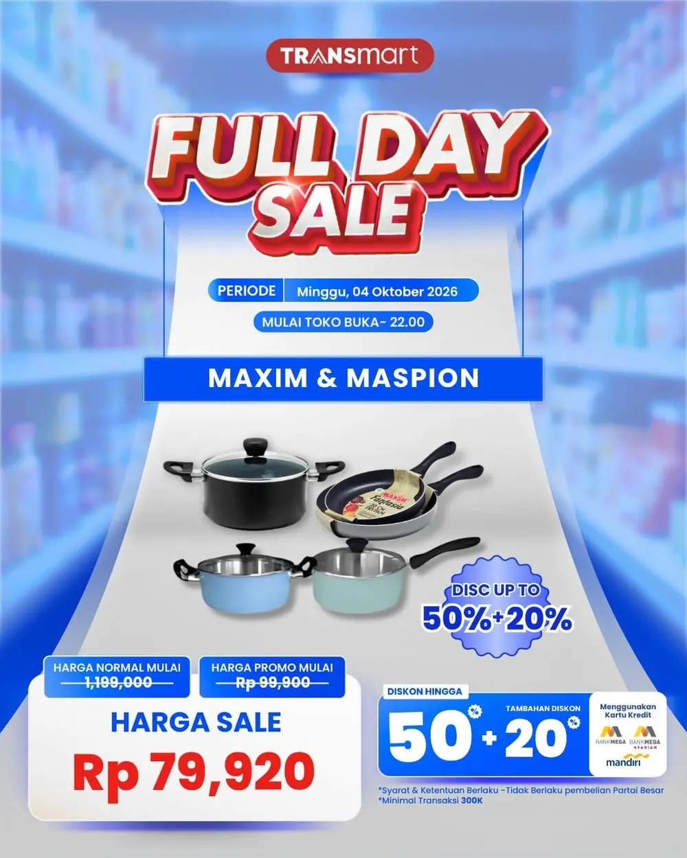 Peralatan Masak Murah di Transmart