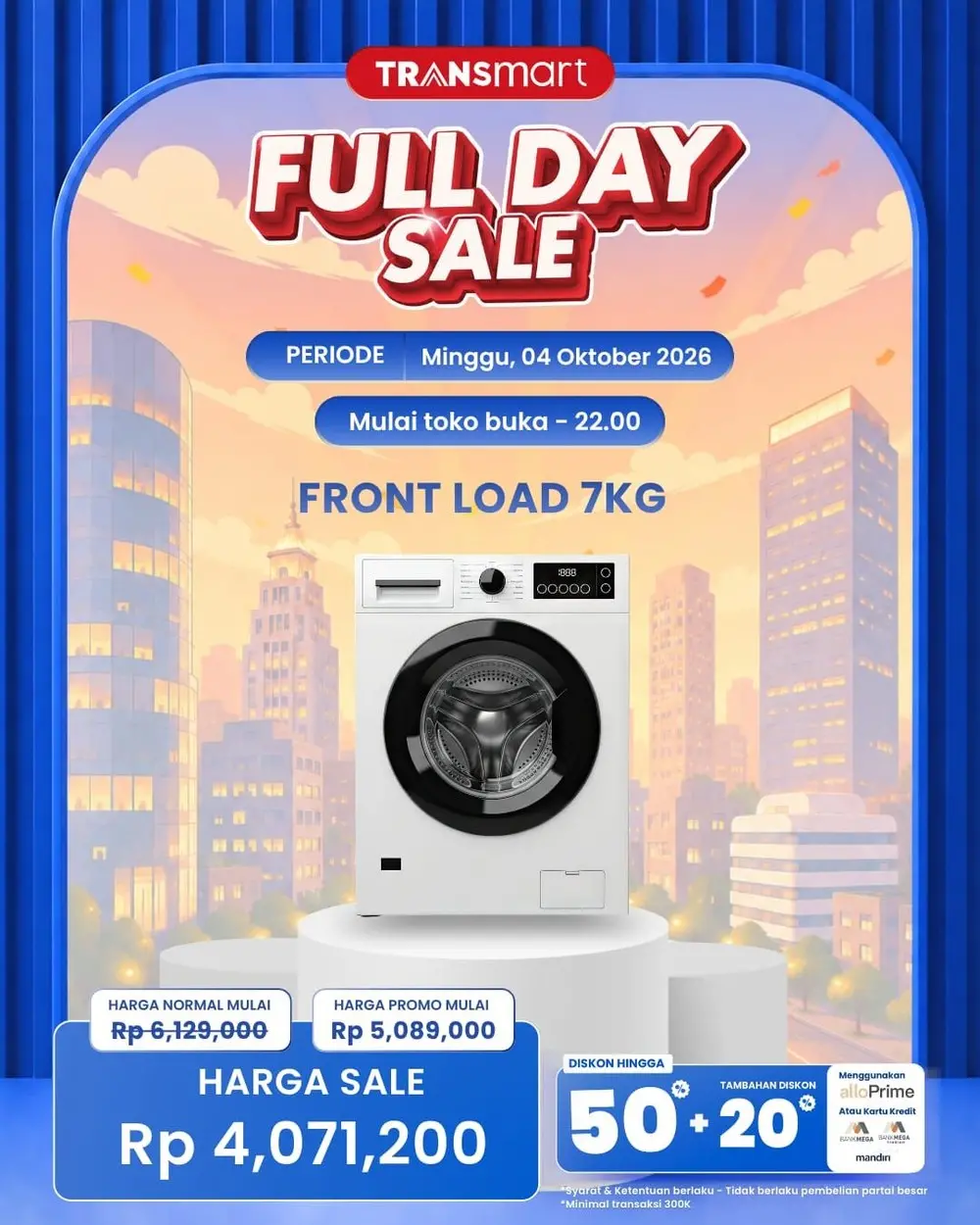 Belanja Puas di Transmart Full Day Sale