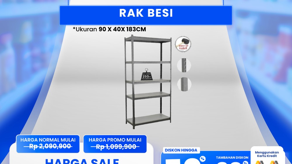 Serbu Diskon Rak Besi di Transmart