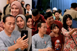 Jokowi Mampir ke Mie Gacoan di Kupang, Selfie Bareng Warga