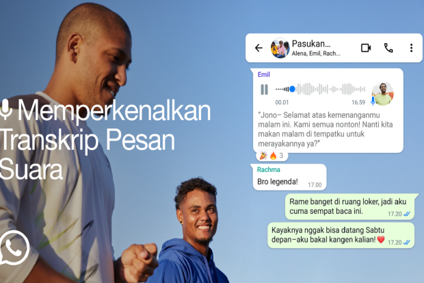 WhatsApp Bisa Ubah Suara Jadi Teks!