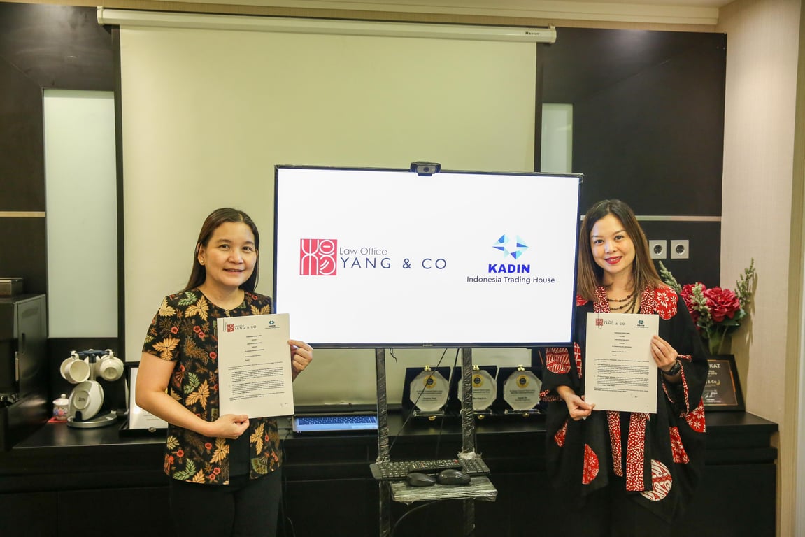 Kadin Indonesia Trading House dan Firma Hukum Yang & Co Jalin Kerja Sama untuk Dukung Investor Asing