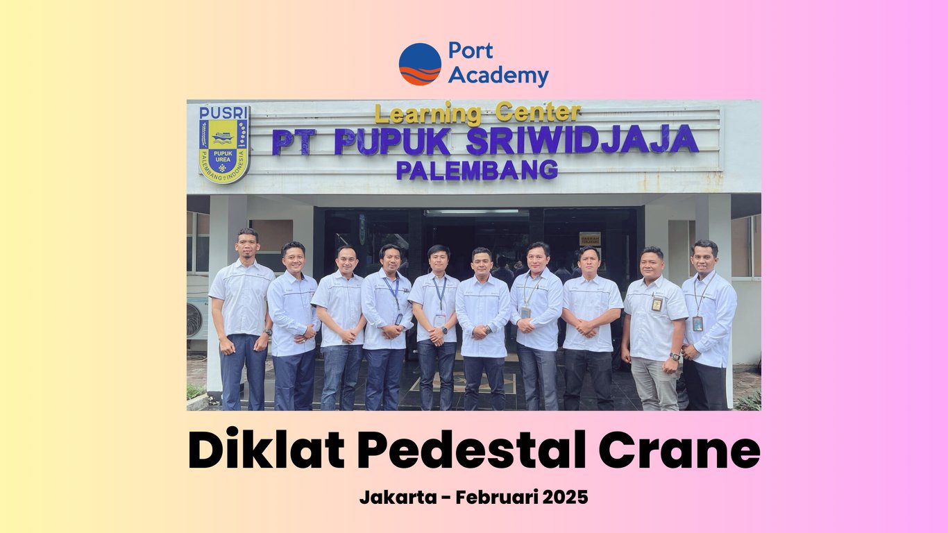 PT Pupuk Sriwijaya Palembang dan Port Academy Gelar Pelatihan Operator Pedestal Crane