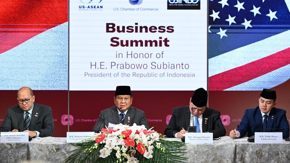 Investasi Mengalir: Pengusaha Indonesia dan AS Teken Belasan Kesepakatan di Hadapan Prabowo